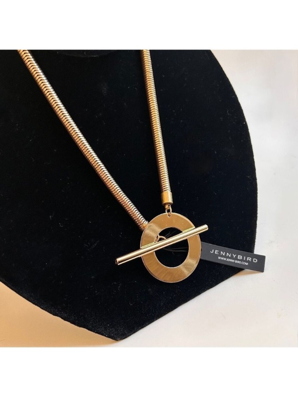NIB Jenny Bird Rhye Collar 14K Gold - Dipped Brass Necklace